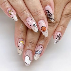 Ghost Nail Art Designs To Spook Your Friends This Halloween Your