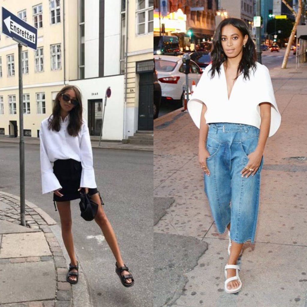 How To Style Chanel Dad Sandals This Spring SURGEOFSTYLE By Benita