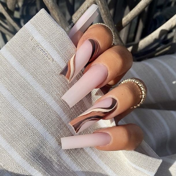 20 Stylish & Unique Brown Nail Designs - Your Classy Look