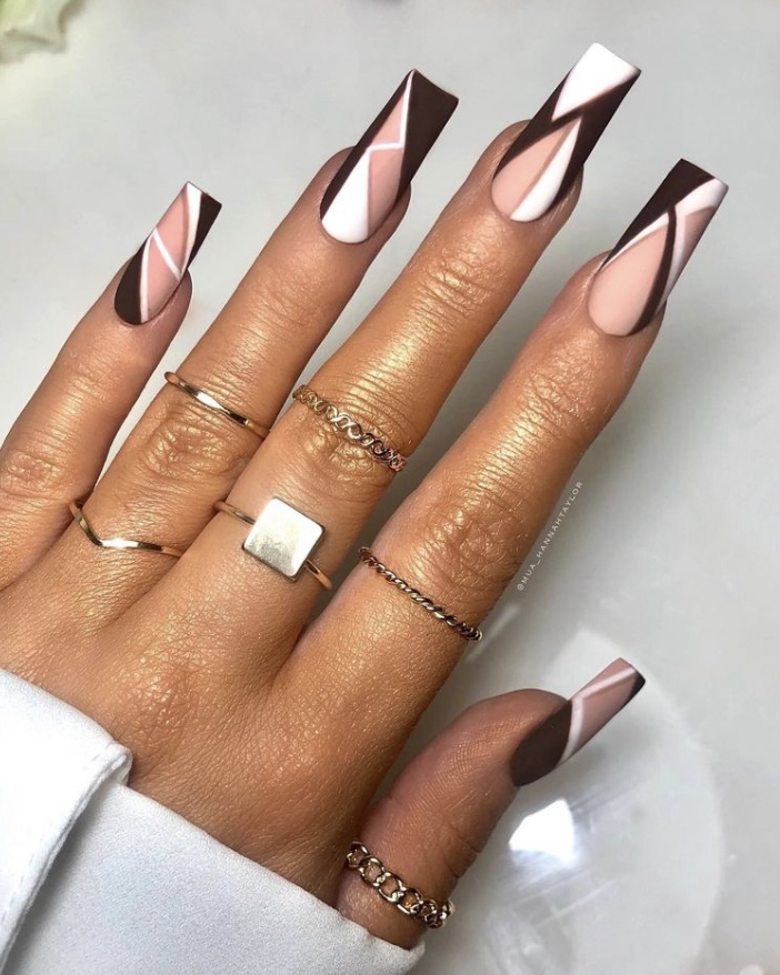 Gorgeous Nail Art Designs with Brown