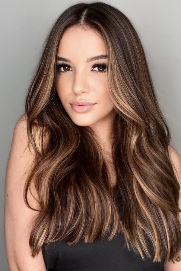 hair color ideas brown with blonde highlights