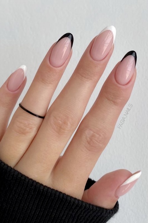 40 Black French Manicure Ideas You Have to See - Your Classy Look