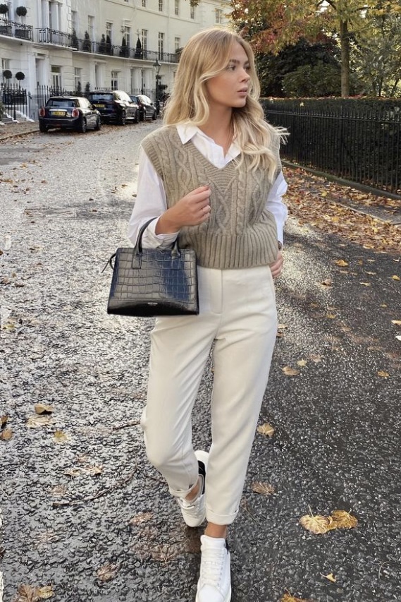 20 Stylish Outfits You Can Wear with a Sweater Vest - Your Classy Look