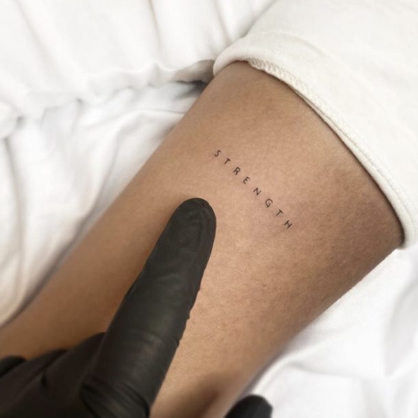 50 Inspiring One Word Tattoo Ideas for Your Next Ink - Your Classy Look