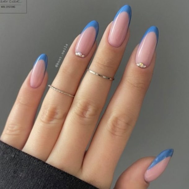 30 Blue French Tip Nails for a Chic and Sophisticated Look Your