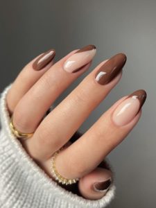 30 Stylish Brown French Tip Nails to Class Up Your Manicure - Your ...