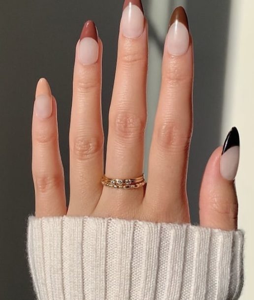 30 Stylish Brown French Tip Nails to Class Up Your Manicure Your