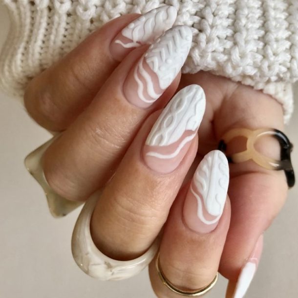 40 Pretty Cable Knit Nail Designs to Keep You Warm This Season Your