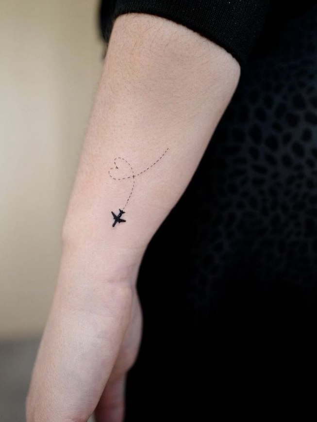 40 Airplane Tattoo Designs to Show Your Love of Traveling - Your Classy ...