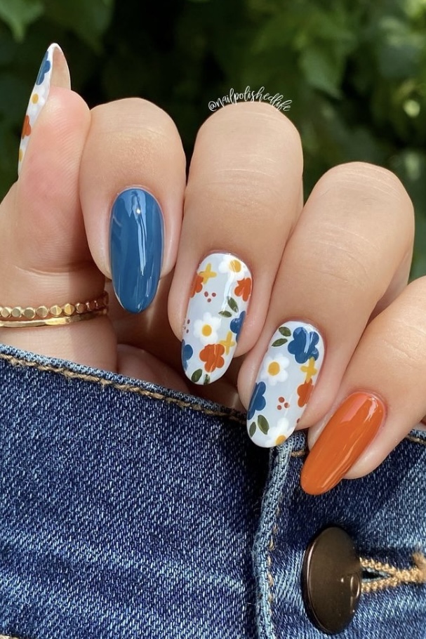 20 Stylish Dusty Blue Nail Designs for the Perfect Manicure - Your ...