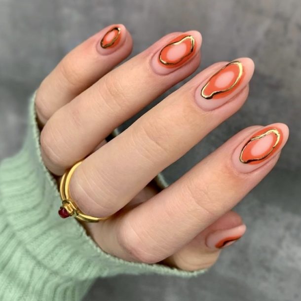 40 Fabulous Burnt Orange Nail Designs To Spice Up Your Look Your Classy Look 6676