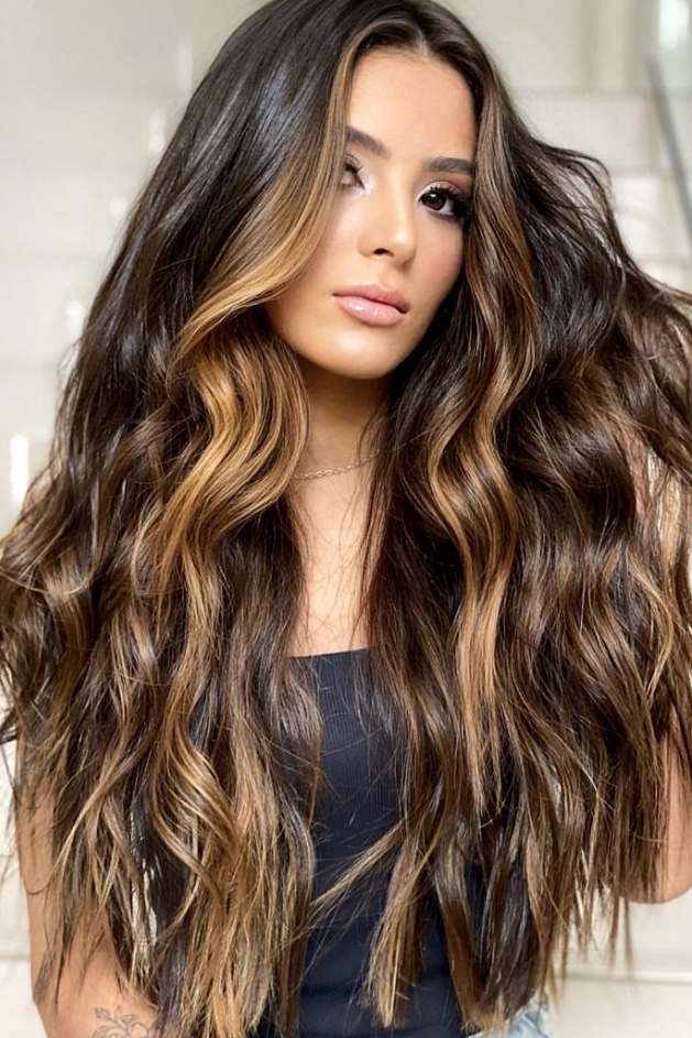 40 Stunning Brown Hair Color Ideas with Golden Highlights to Try - Your ...