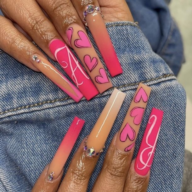 30 Trendy Nails with Initials A Unique Way to Show Your Love Your